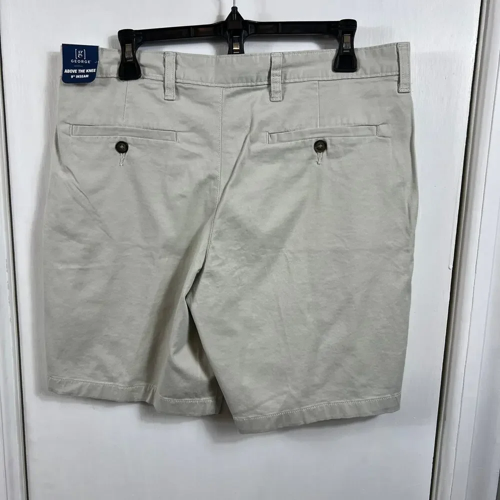 George Men's Flat Front Shorts, 9